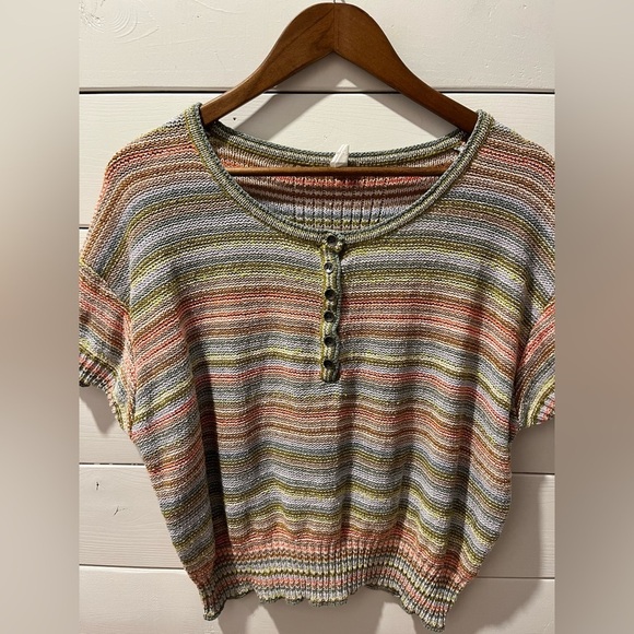 📍 DAILY PRACTICE Anthropologie multicoloured knit size S - Picture 5 of 10